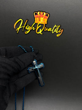 Blue 3D Cross