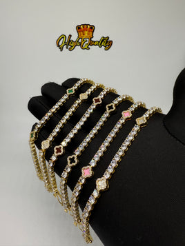 Pulsera tennis clover 🍀